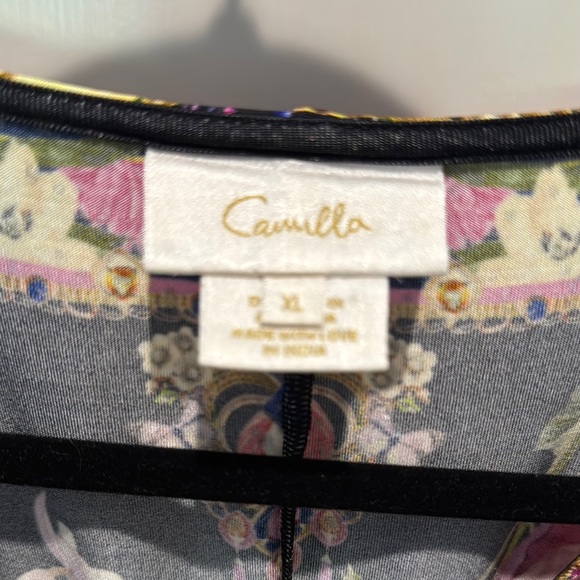 Camilla Black Floral Long Sleeve Dress - Picture 3 of 10